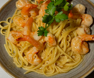 shrimp with pasta